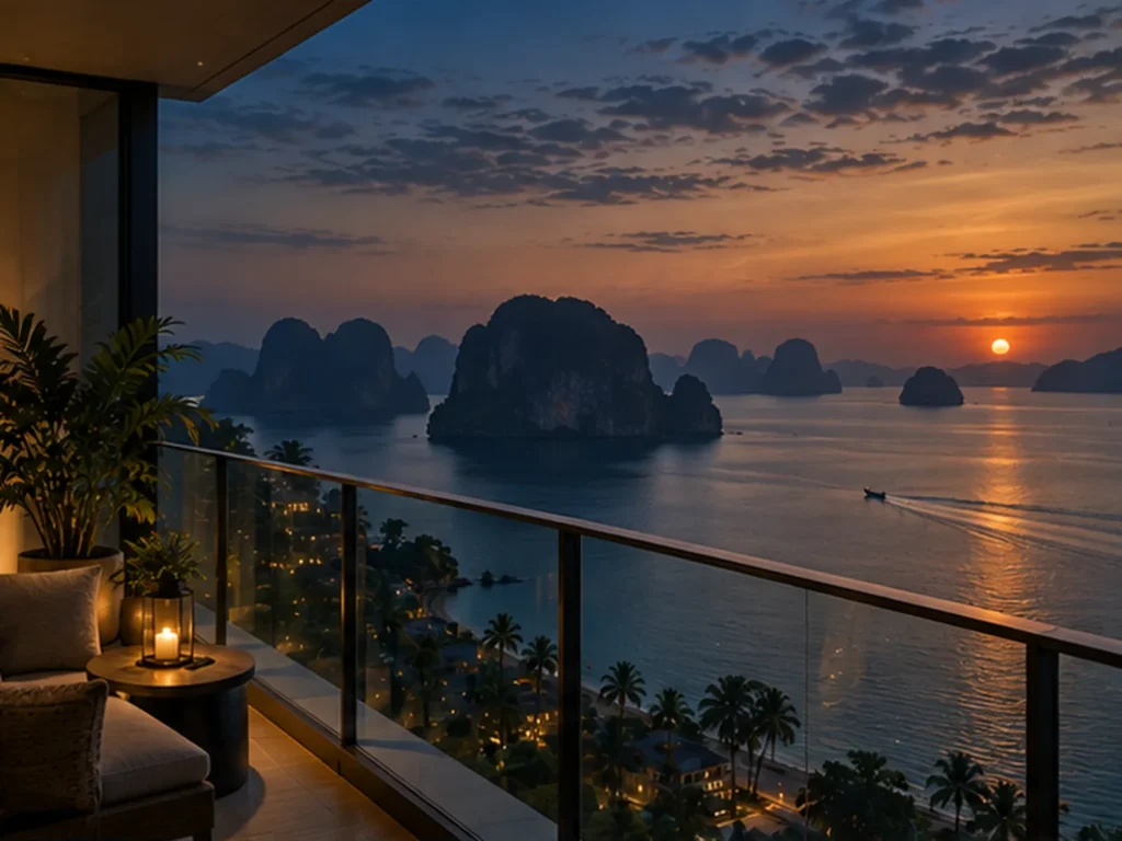 Balcony view across the bay